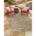 Unique Loom Outdoor Botanical Collection Area Rug - Orlando (4 1 x 6 1 Rectangle Beige/Cream)