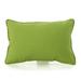 GDF Studio Jerry Outdoor Rectangular Water Resistant Fabric Throw Pillow Green