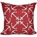 Simply Daisy 16 x 16 Anchor s Up Geometric Print Outdoor Pillow
