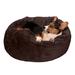 FurHaven Pet Products Round Plush Ball Dog Bed - Espresso Medium - 26