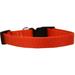 Nylon Dog Collars Durable Adjustable Snap Buckle Pick From 5 Sizes & 16 Colors (Orange Medium 10 to 18 inch x 5/8 )