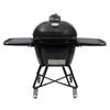 Primo L Oval Ceramic Charcoal All-In-One Kamado Grill Head on Wheeled Cradle