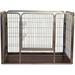 Iconic Pet Heavy Duty Rectangular Tube Playpen Pet Dog/Cat Training Kennel Crate with Advanced PP Tray 36-in height