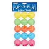 Marshall Pet Products Pop-N-Play Ball Pack Ferret Toys 15 Ct Assorted Colors