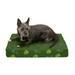 FurHaven Pet Dog Bed | Deluxe Cooling Gel Memory Foam Orthopedic Indoor/Outdoor Garden Pet Bed for Dogs & Cats Jungle Green Small