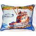 Betsy Drake HJ165 Rusty Boat Large Indoor & Outdoor Pillow 16 x 20