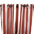 Jordan Manufacturing 54 x 96 Pompeii Red Stripe Grommet Semi-sheer Outdoor Curtain Panel (2 Pack)