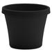 Bloem Terra Pot Planter: 12 - Black - Durable Resin Pot for Indoor and Outdoor Use Gardening 3.5 Gallon Capacity Saucer Sold Separately