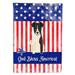 Carolines Treasures BB3093GF Patriotic USA Smooth Fox Terrier Flag Garden Size Small multicolor