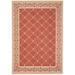 SAFAVIEH Courtyard Gaus Geometric Indoor/Outdoor Area Rug 9 x 12 Red/Natural