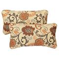 Sorra Home Sunbrella Elegance Marble Corded Indoor/ Outdoor Pillows (Set of 2) 12 in x 24 in