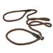 Dogs My Love Nylon Rope Slip Dog Lead Adjustable Collar and Leash 6ft Long (Medium: 3/8 (8mm) Brown)