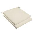 Sorra Home Ivory 20 x 2.5-inch Chair Cushion - Bristol (Set of 2)