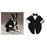 Elegant Wedding Groom Dog Tuxedo Dogs Formal Wear for Black Tie Events Weddings(Large Elegant Tuxedo)