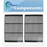 2-Pack BBQ Grill Cooking Grates Replacement Parts for Brinkmann GRAND GOURMET 2250 - Compatible Barbeque Porcelain Enameled Cast Iron Grid 19