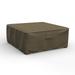 Budge XLarge Black and Tan Patio Table/Ottoman Cover StormBlockâ„¢ Hillside