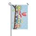 MYPOP Five Owls on a Branch with Balloon Yard Garden Flag 28 x 40 Inches