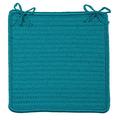 Simply Home Solid - Turquoise Chair Pad (set 4)