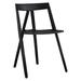 Max RPP-MILAN-BLK Milan Resin Polypropylene Stackable Event Chair - Black