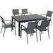 Cambridge Turner 7-Piece Expandable Dining Set with 6 Sling Dining Chairs and a 40 x 94 Table