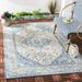 Safavieh Beach House Mai Traditional Outdoor Area Rug Cream/Blue 5 3 x 7 6