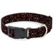 Marvel Comics Pet Collar Dog Collar Plastic Buckle Deadpool Splatter Logo Scattered Black Red White 15 to 24 Inches 1.0 Inch Wide