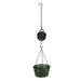 Upper Deck LTD Vintage Metal Pail and Pulley Indoor/Outdoor Hanging Planter