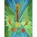 11 x 15 In. Multi Colored Pelican Fleur De Lis Flag Garden Size