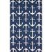 nuLOOM Despina Hand Hooked Indoor/Outdoor Area Rug 6 x 9 Navy