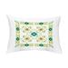 Simply Daisy 14 x 20 Jodhpur Border 4 Bright Green and Light Green Decorative Geometric Outdoor Throw Pillow