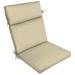 Arden Selections Outdoor Chair Cushion 21 x 20 Water Repellent Fade Resistant 21 x 20 Tan Leala