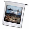 3dRose USS Abraham Lincoln USS Arizona Memorial (Day and Night) Pearl Harbor - Garden Flag 12 by 18-inch