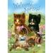 Toland Home Garden Welcome Spring Kittens Cat Spring Flag Double Sided 28x40 Inch