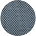 SAFAVIEH Courtyard Hilbert Trellis Indoor/Outdoor Area Rug 4 x 4 Round Navy/Beige