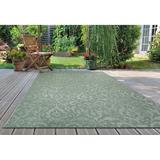 Couristan Marseille St. Marcel Indoor/Outdoor Area Rug 2 3 x 7 10 Runner Vert