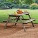 Mainstays Martis Bay Wood Outdoor Picnic Table Gray