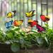 Lovehome 25pcs Butterfly Stakes Outdoor Yard Planter Flower Pot Bed Garden Decor Butterfl