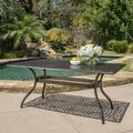 Montreux Outdoor Cast Aluminum Rectangle Table Hammered Bronze