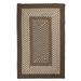 Colonial Mills 2 x 4 Brown and Beige Geometric Braided Reversible Rectangular Area Throw Rug