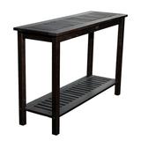 DTY Outdoor Living Longs Peak Eucalyptus Console Table Espresso