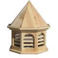 SamsGazebos English Cottage Garden Octagon Wood Cupola 20-Inch Tall