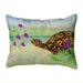 Betsy Drake SN038 11 x 14 in. Turtle & Berries Small Indoor & Outdoor Pillow