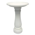 Union Products 61010 Resin Bird Bath 25 Height White