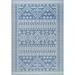 nuLOOM Kandace Tribal Indoor/Outdoor Area Rug 8 6 x 13 Blue