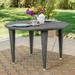 Cascada Outdoor Wicker Circular Dining Table Grey