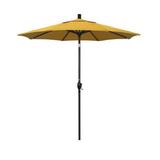 California Umbrella 7.5 ft. Fiberglass Market Umbrella Push Tilt Bronze-Pacifica-Yellow