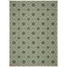 SAFAVIEH Courtyard Brooklyn Geometric Indoor/Outdoor Area Rug 9 x 12 Dark Green/Beige