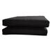 Bellini Home and Gardens Sunbrella Designer Seat Cushions - Knife Edge- 2 Piece - Canvas Black