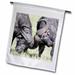 African Buffalo Two bulls in a duel Maasai Mara Kenya Africa 12 x 18 inch Garden Flag fl-188828-1