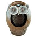 Professor Owl Ceramic Garden Fountain